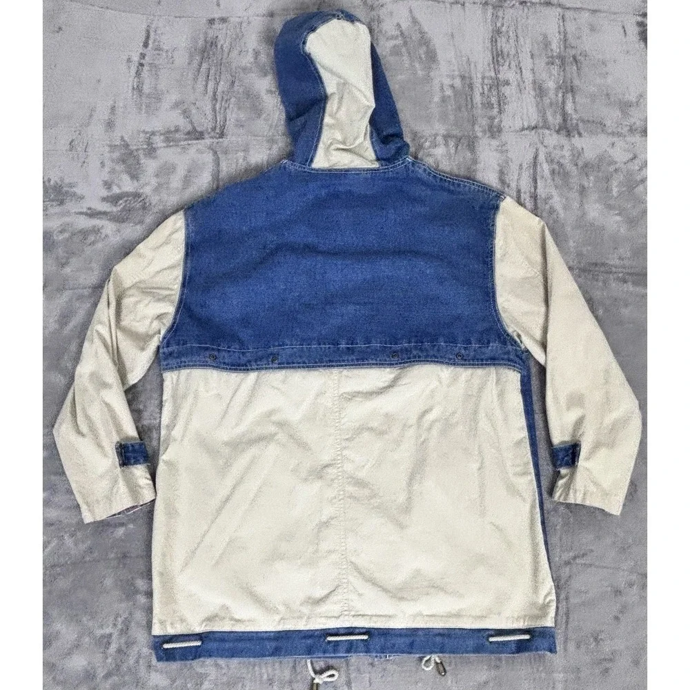 Stefano International Vintage‎ 1980s Denim Hooded Barn Jacket Medium
